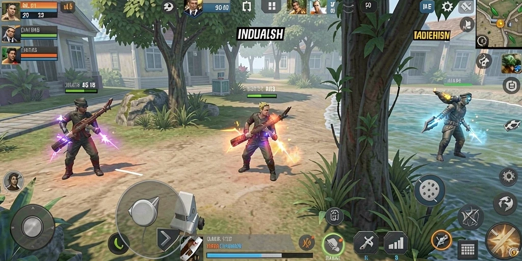 Screenshot menampilkan karakter utama dalam aksi.