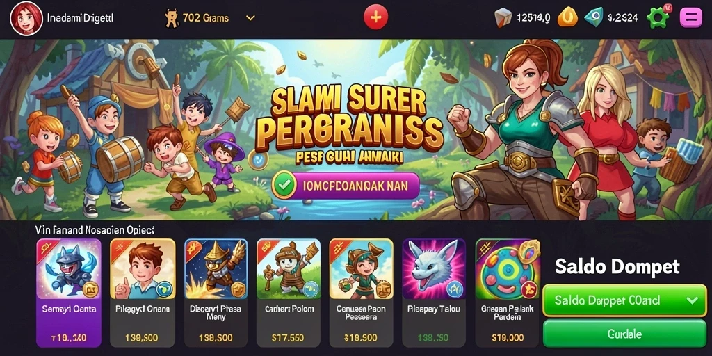 Tampilan grafis BUKIT777 yang menawan.