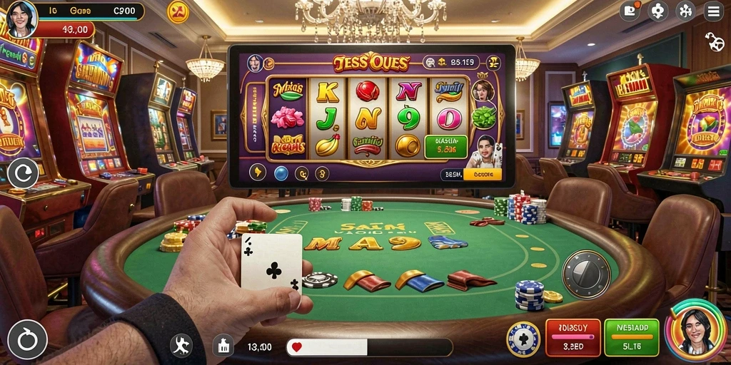 Screenshot aplikasi DJARUM4D dengan desain grafis yang menawan.