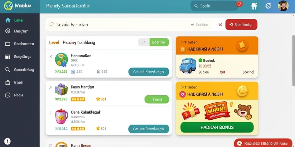 Tampilan awal permainan yang menarik.