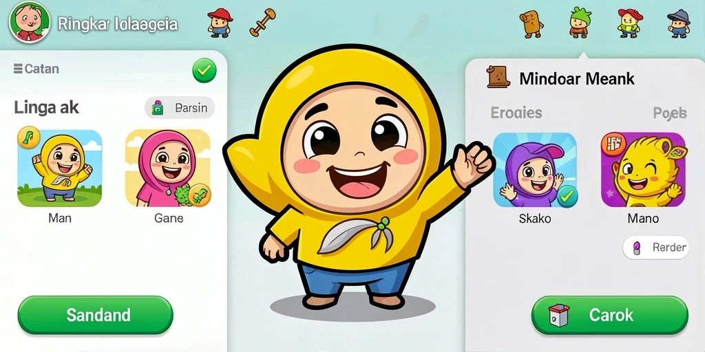 Tampilan utama game SUPERVIP yang menarik.