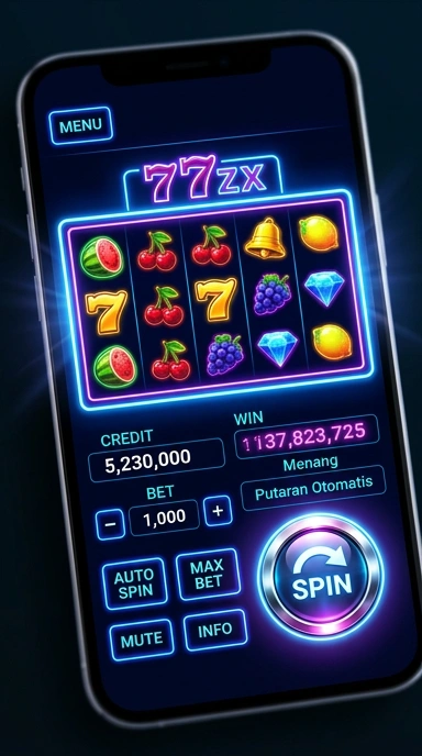 Cuplikan layar menu unduhan 777zx untuk perangkat Android